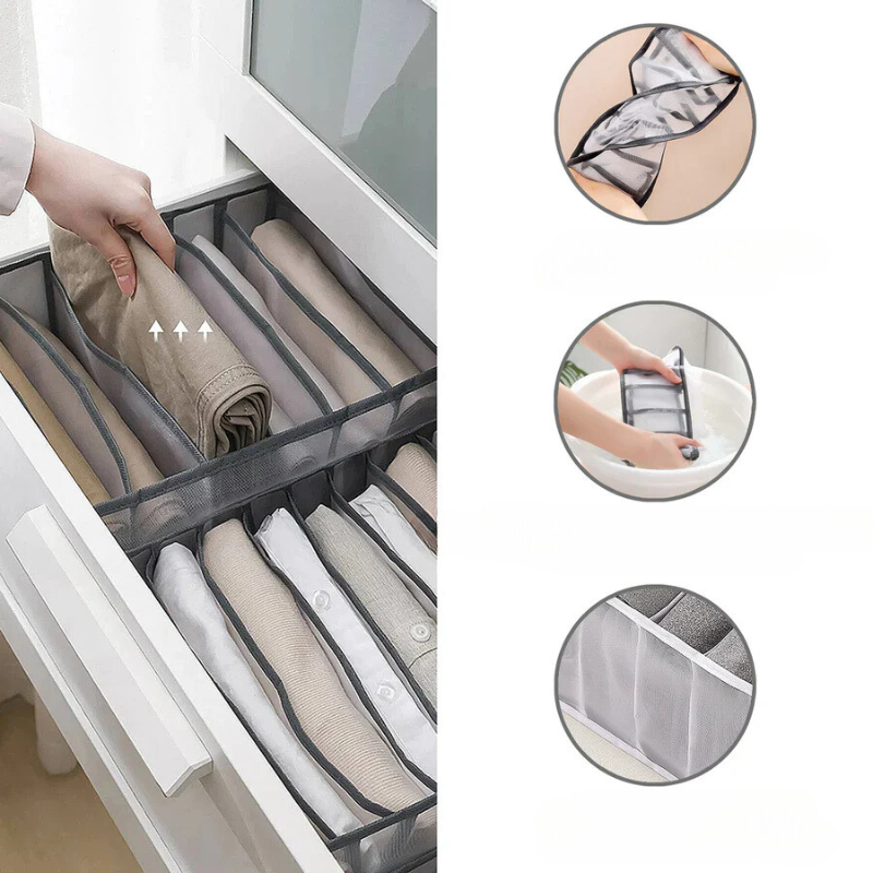 Fällbara förvaringslådor för optimal organisering