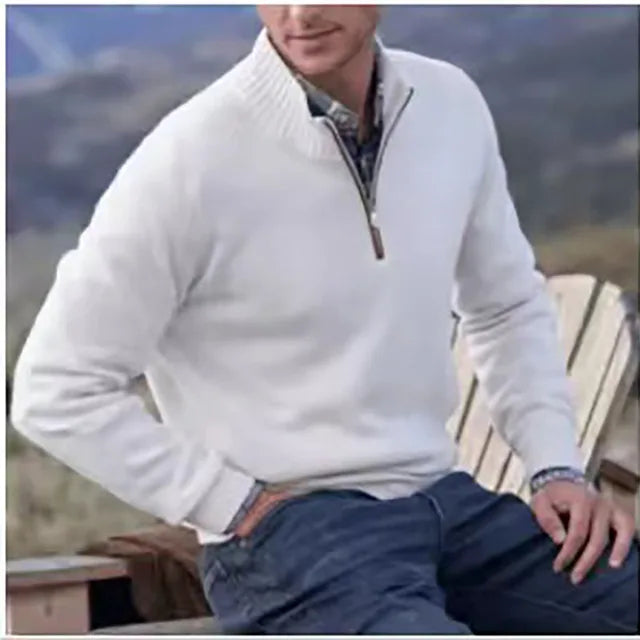 Katimy™ Elegance in Wool: The Men's Knitted Sweater